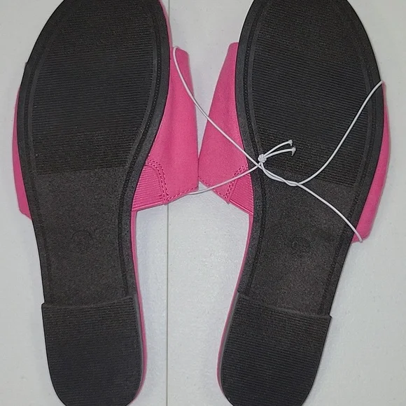 A New Day Women's Pink Slide Sandals - Picture 2 of 3